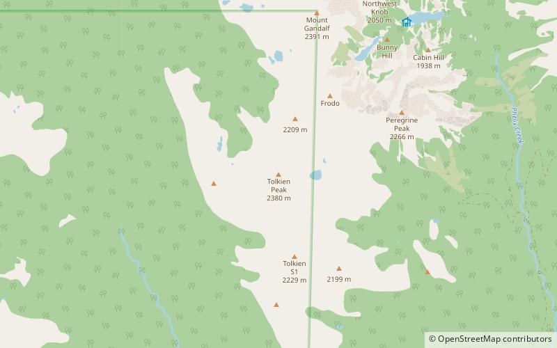 Tolkien Peak location map