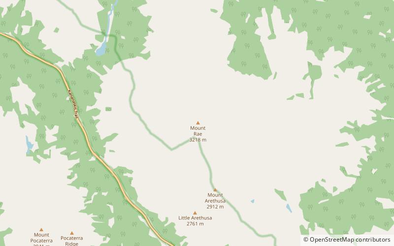 Mount Rae location map