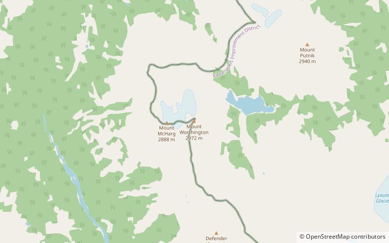 Mount Worthington location map