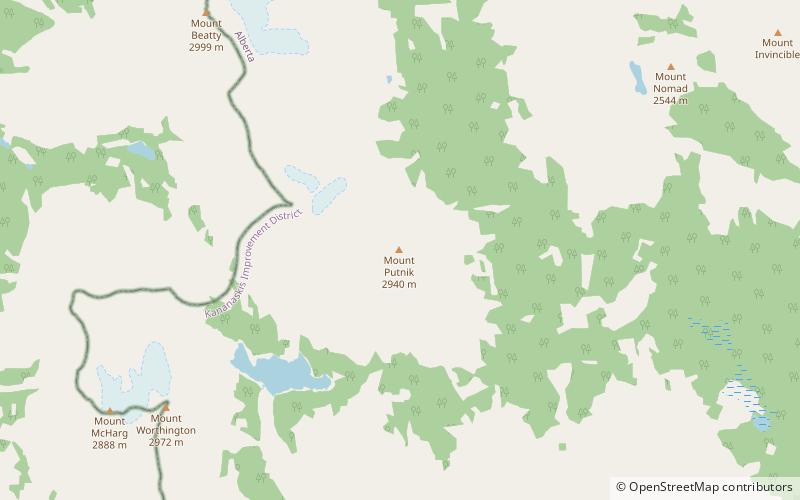 Mount Putnik location map