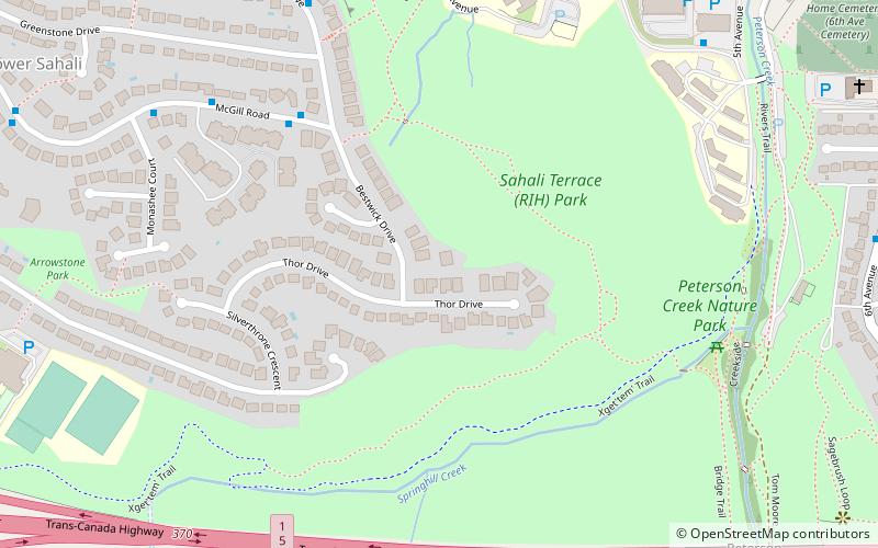 the sahali community association kamloops location map