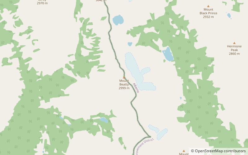 Mount Beatty location map