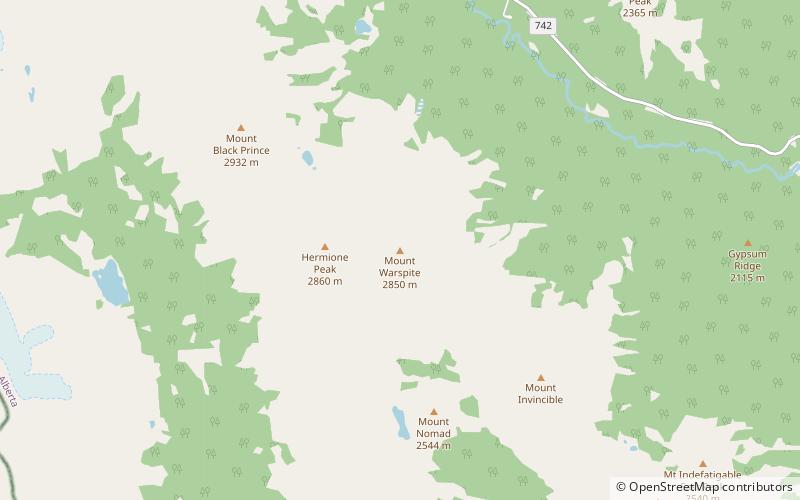 Mount Warspite location map