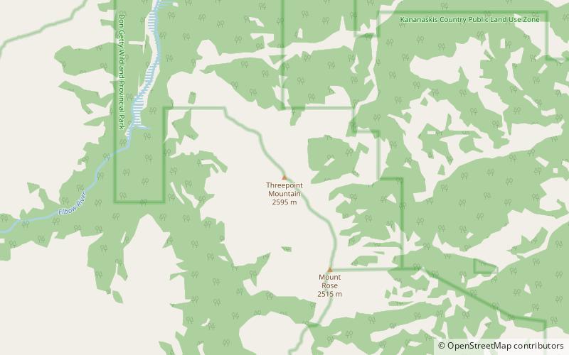 Threepoint Mountain location map