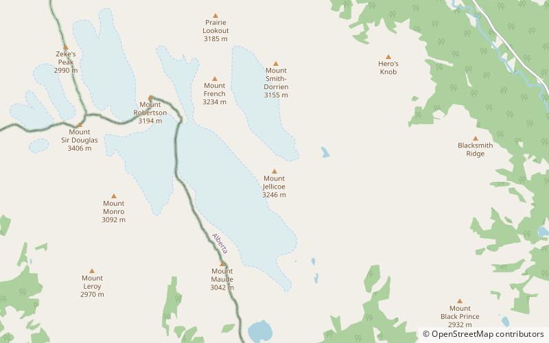 Mount Jellicoe location map