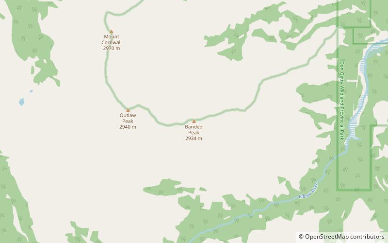 Banded Peak location map