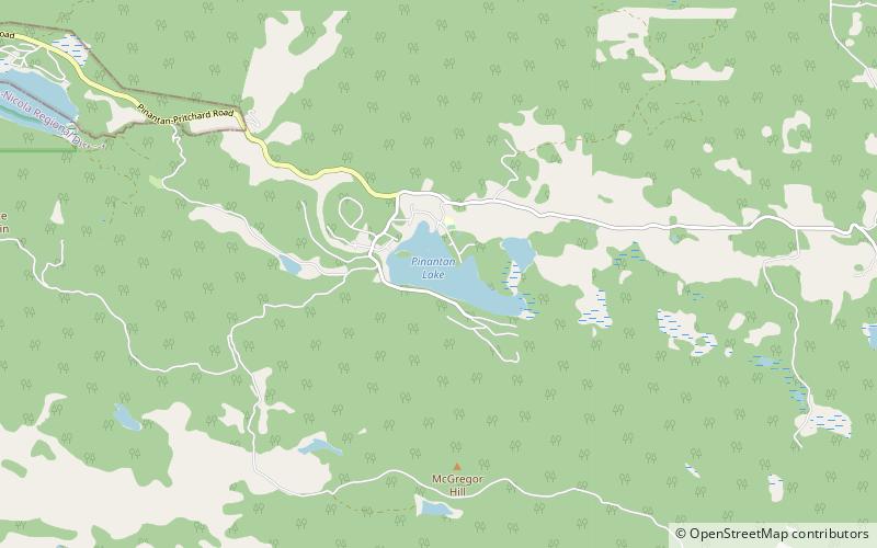 pinantan lake kamloops location map
