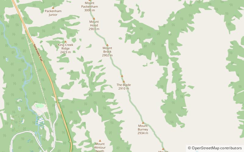 Mount Blane location map