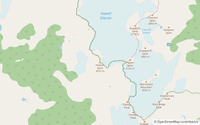 Howser Spire location map