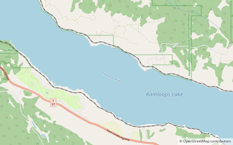 Lac Kamloops location map