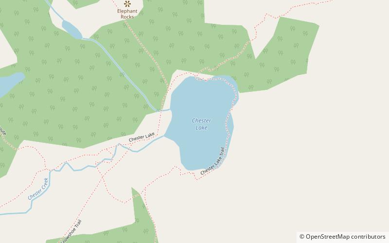 Chester Lake location map