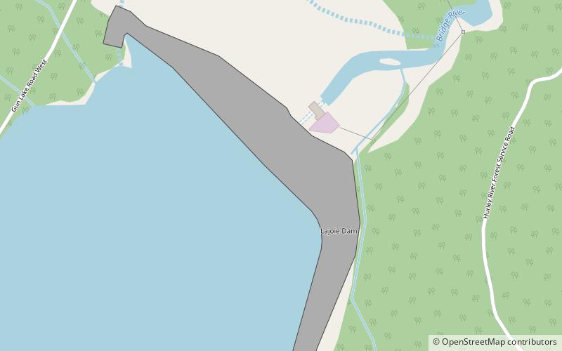Lajoie Dam location map