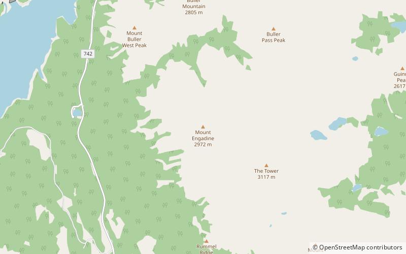 Mount Engadine location map