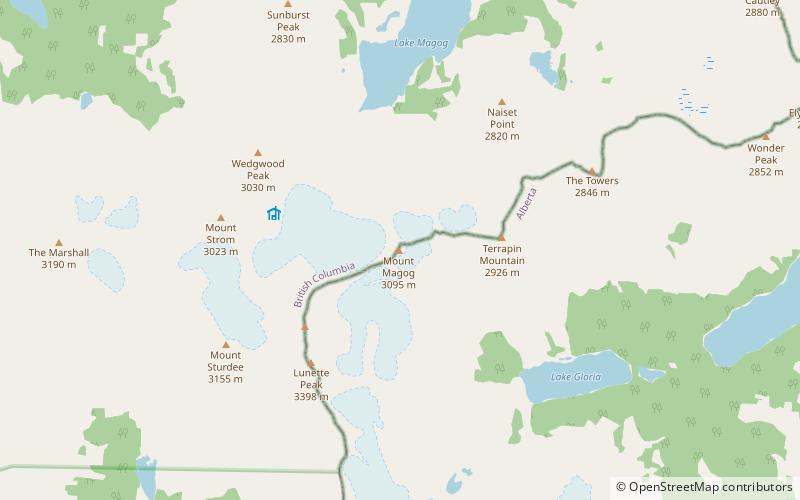 Mount Magog location map