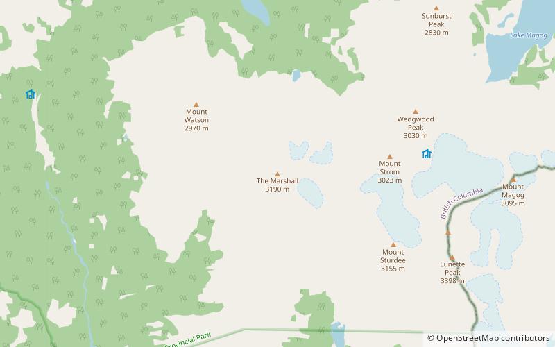 The Marshall location map