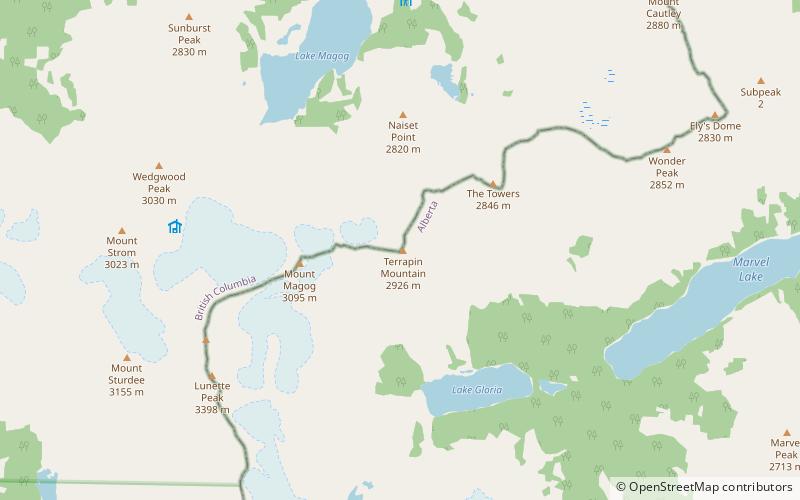 Terrapin Mountain location map