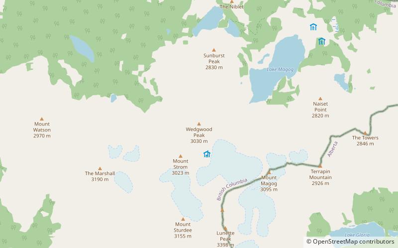Wedgwood Peak location map