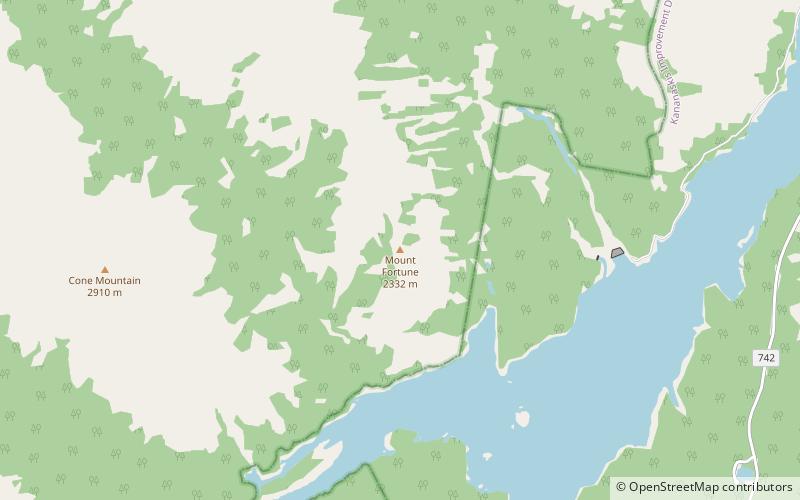 Mount Fortune location map