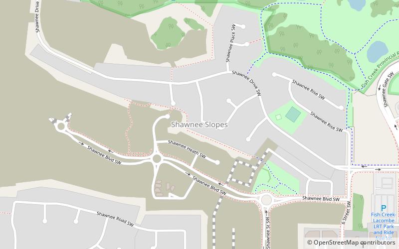 shawnee slopes calgary location map