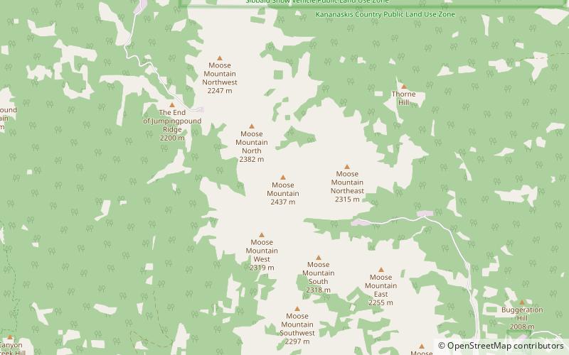 Moose Mountain location map