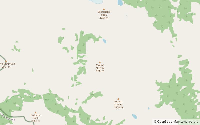 Mount Allenby location map