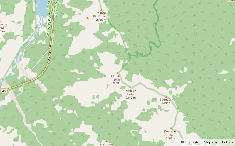 Midnight Peak location map