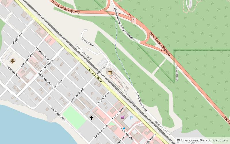 Revelstoke Railway Museum location map