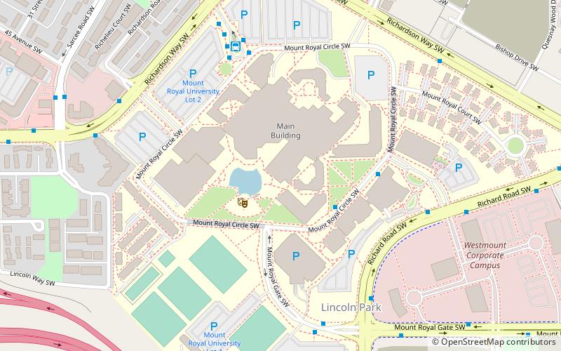 Université Mount Royal location map
