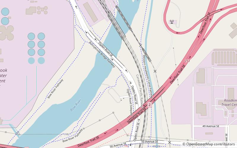 bonnybrook bridge pathway calgary location map
