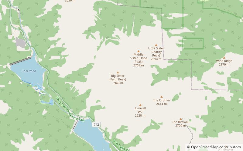 Las tres hermanas location map