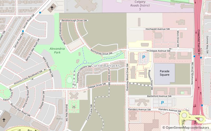 cfb currie calgary location map