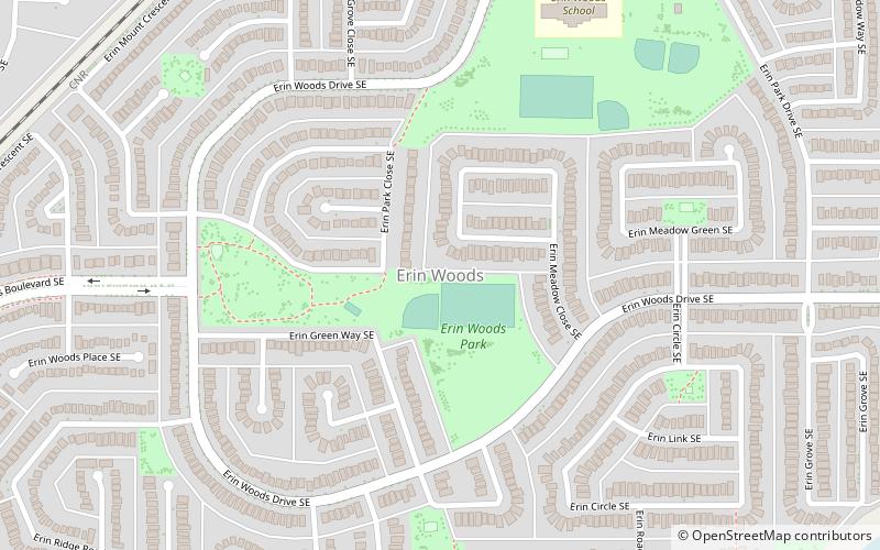 erin woods calgary location map