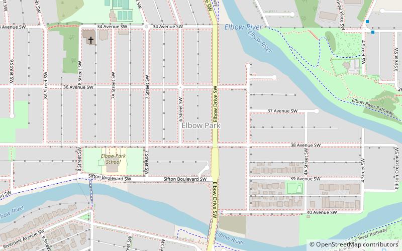 Calgary-Elbow location map