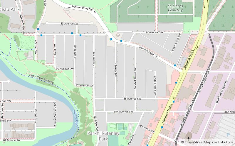 Parkhill/Stanley Park location map