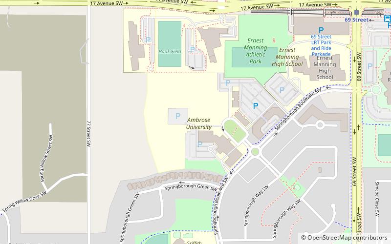 ambrose university calgary location map