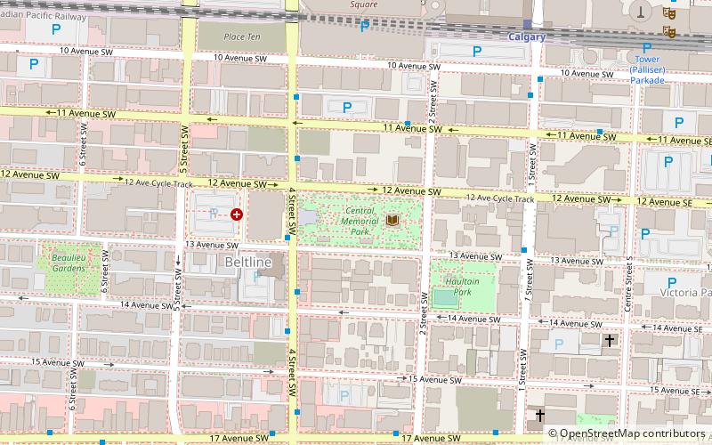 Central Memorial Park location map