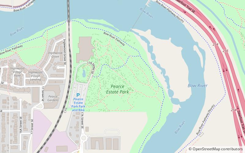 pearce estate wetland calgary location map