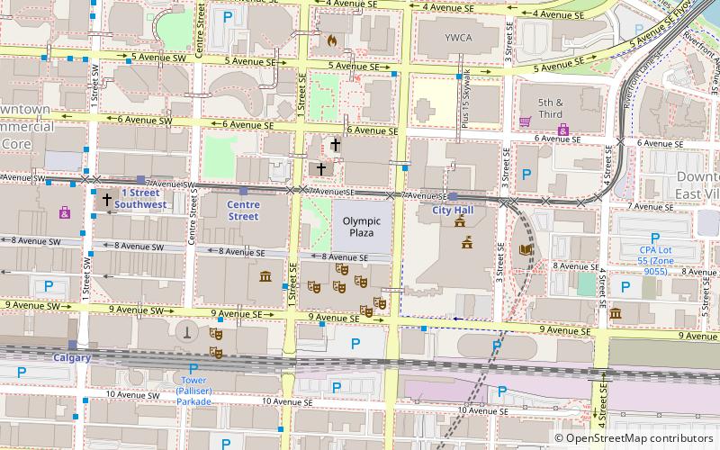 Olympic Plaza location map