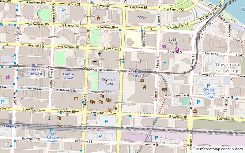 Calgary City Hall location map