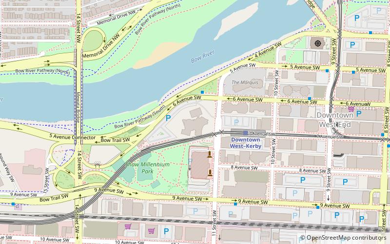 Contemporary Calgary location map