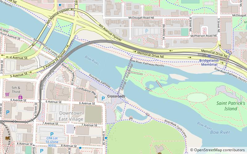 George C. King Bridge location map