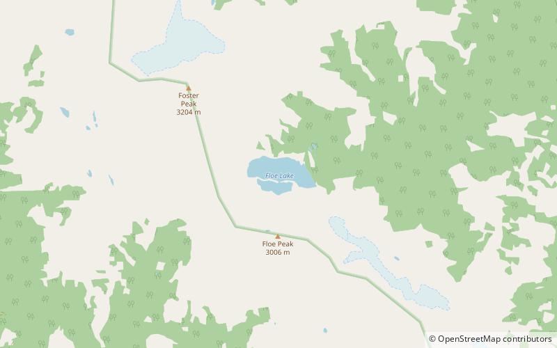 Floe Lake location map