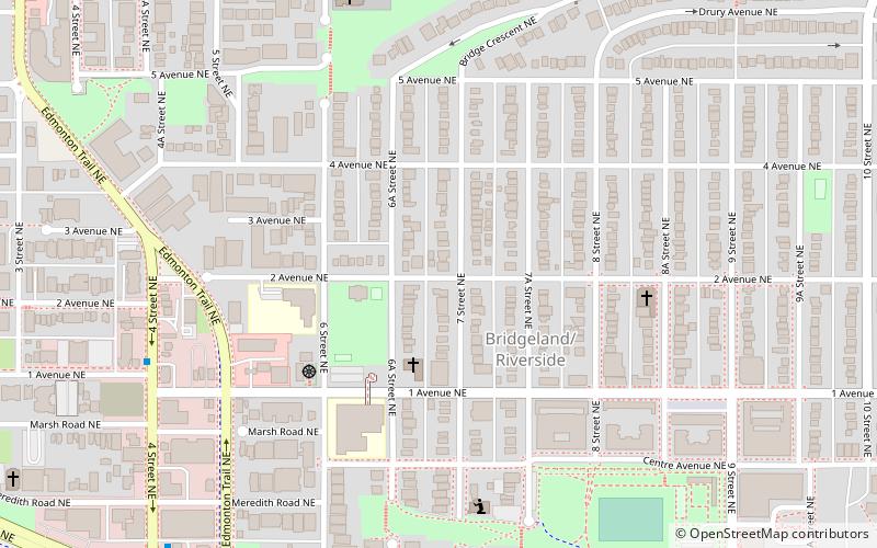 Bridgeland location map