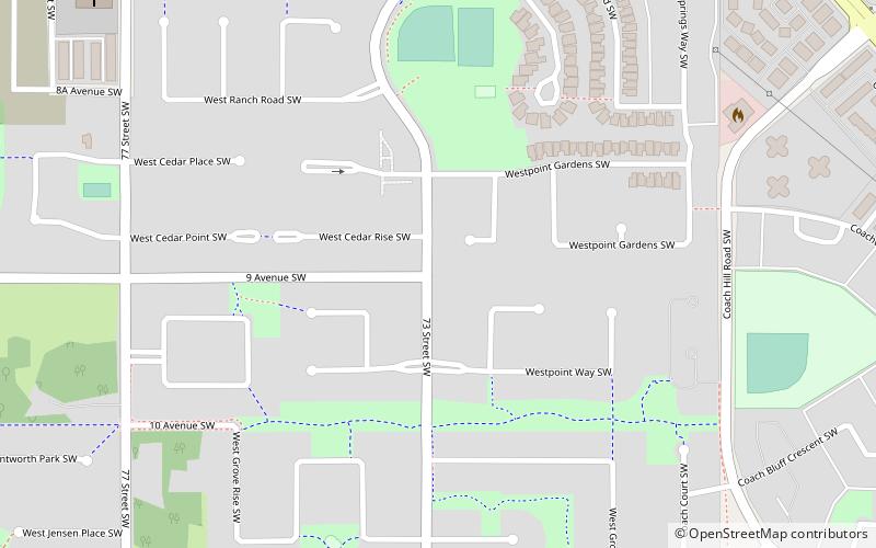 west springs calgary location map