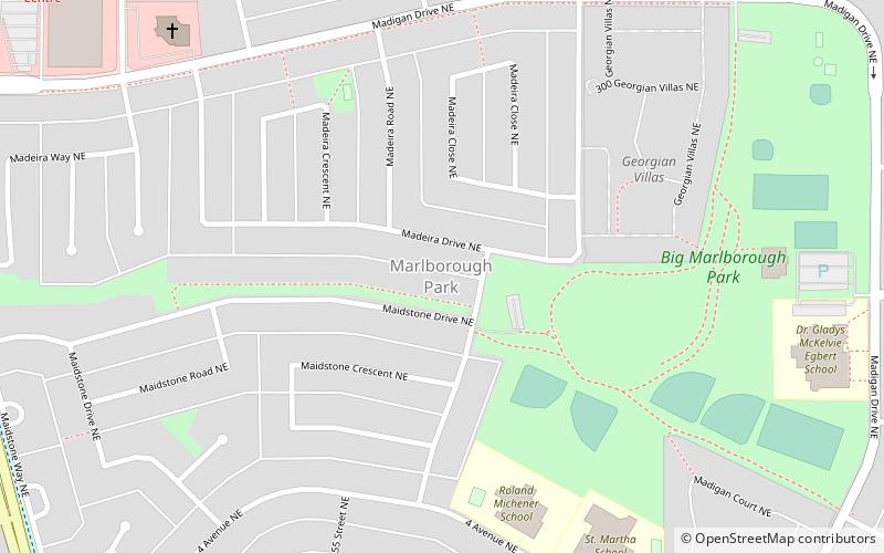 marlborough park calgary location map