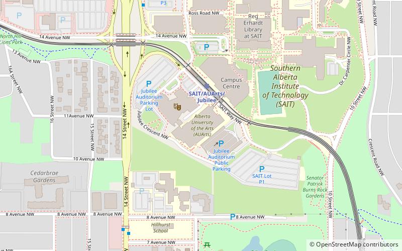 Alberta University of the Arts location map