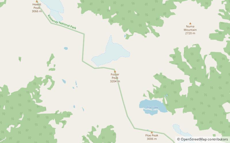 Foster Peak location map