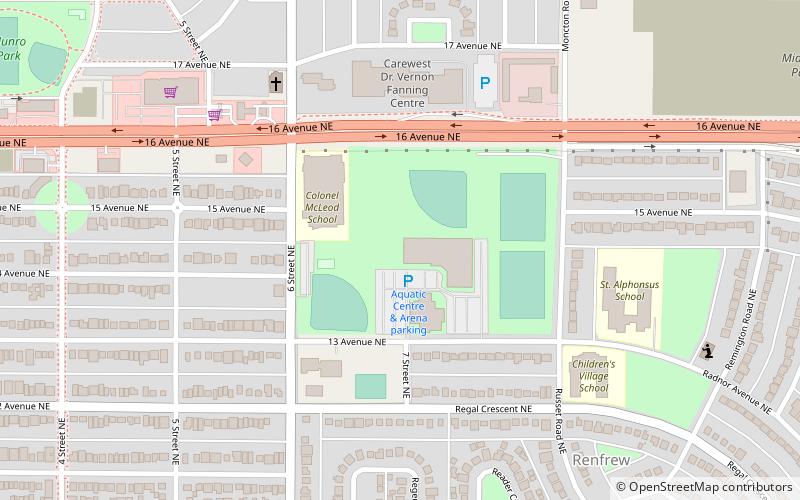 Henry Viney Arena location map