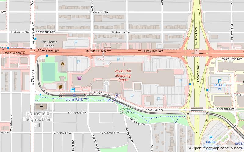 North Hill Centre location map