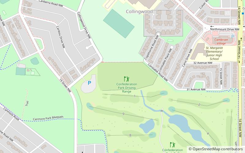 Confederation Park Golf Course location map